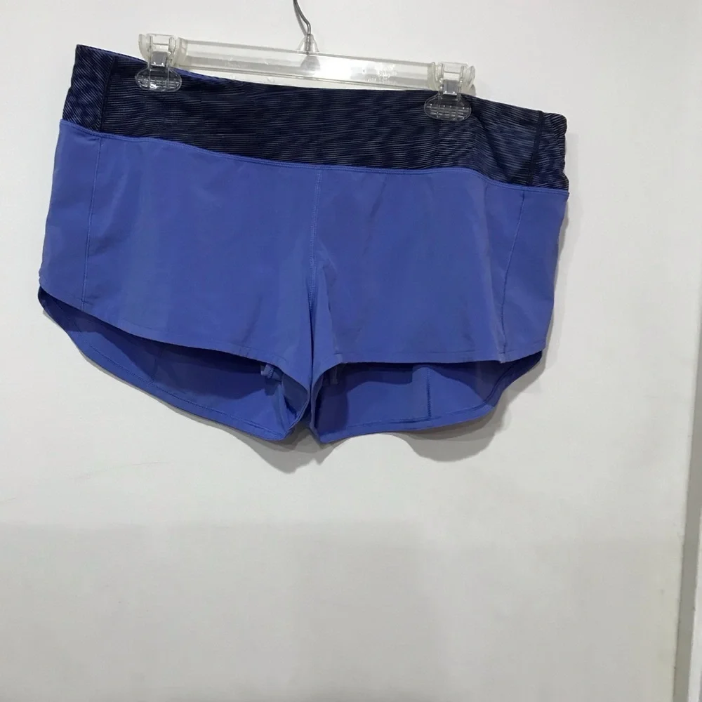 lululemon athletica Two-Tone Purple Athletic Speed Shorts 2.5” inseam